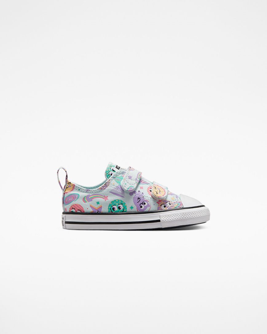 Tenisi Fete Converse Chuck Taylor All Star Easy-On Space Party Turcoaz Deschis Violet Albi | RO WGPJA415